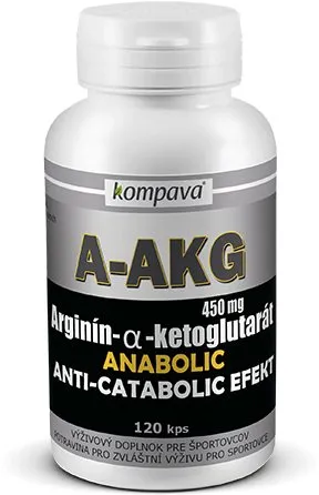 Anabolizér Kompava A-AKG Arginín, 450 mg, 120 kapsúl