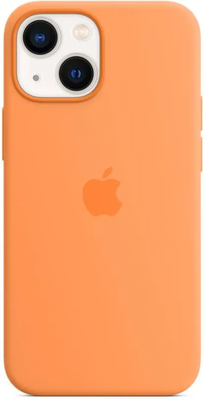 Kryt na mobil Apple iPhone 13 mini Silikónový kryt s MagSafe nechtíkovo žltý