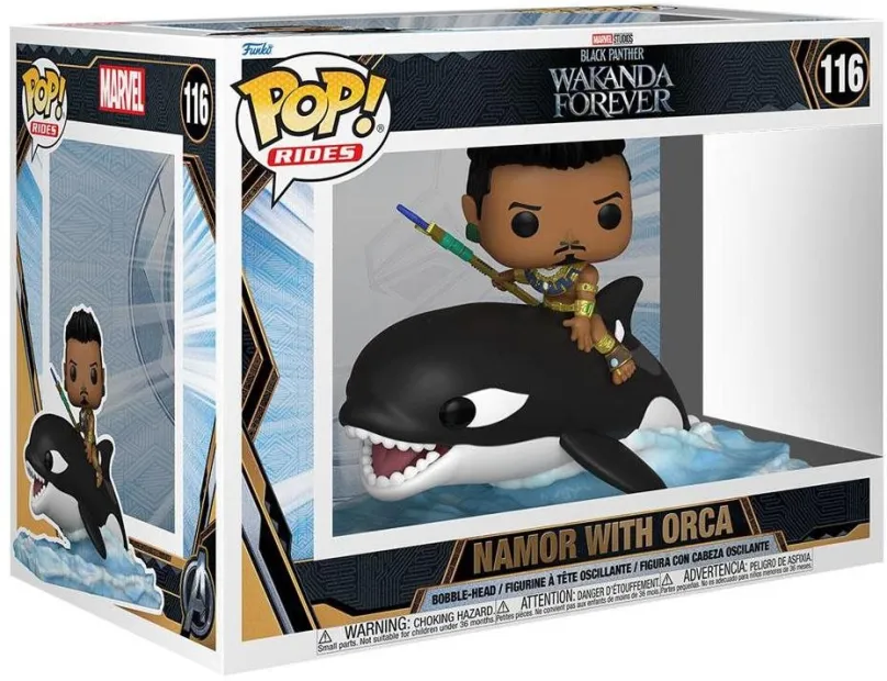 Funko POP Ride SUPDLX: BPWF S2 - Namor with Orca