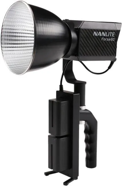 Foto svetlo Nanlite Nanltie Forza 60B s držiakom batérií a Bowens adaptérom