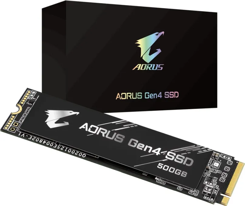 SSD disk GIGABYTE AORUS Gen 4 SSD 500GB, M.2 (PCIe 4.0 4x NVMe), TLC (Triple-Level Cell),