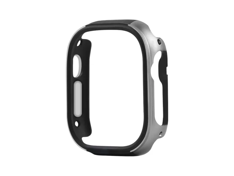 COTECi celoplošné ochranné hliníkové púzdro pre Apple Watch Ultra 49mm sivá