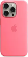 Kryt na mobil Apple iPhone 15 Pre Silikónový kryt s MagSafe ružový