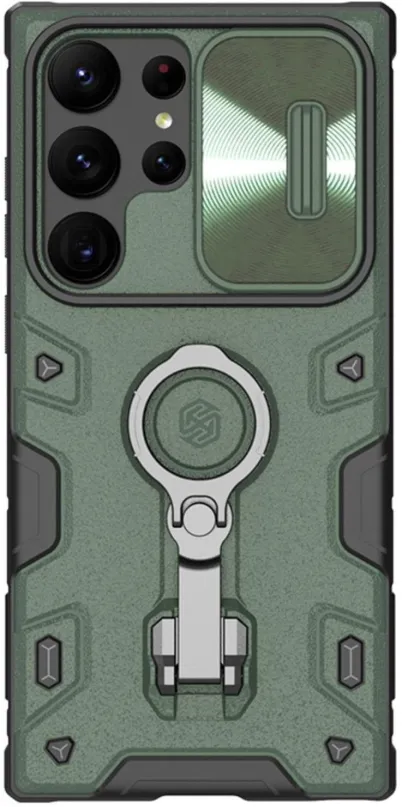 Kryt na mobil Nillkin CamShield Armor PRO Zadný Kryt pre Samsung Galaxy S23 Ultra Dark Green