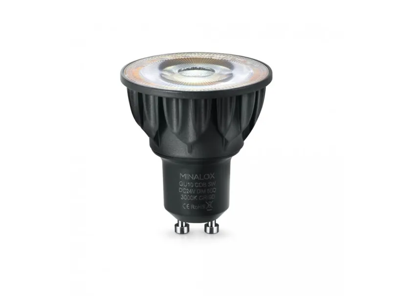 LED stmievateľná žiarovka Minalox GU10 5W 24V 60° 3000K