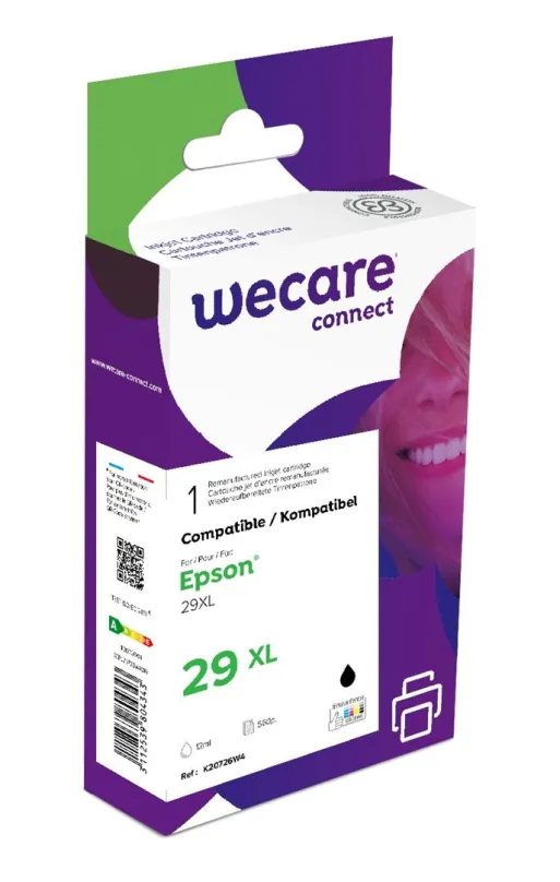 WECARE ARMOR ink kompatibilný s Epson XP235, T29914010, 15ml, čierna/black