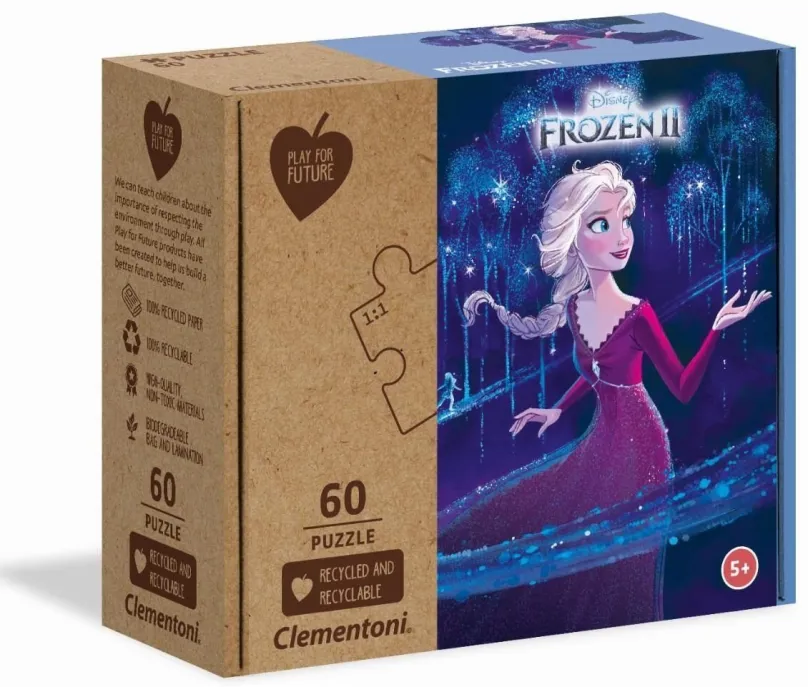 Puzzle Clementoni Play For Future Puzzle Ľadové kráľovstvo 2, 60 dielikov