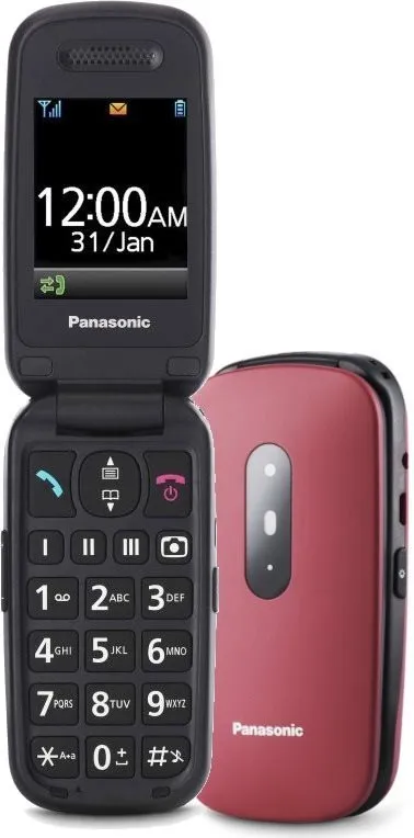 Mobilný telefón Panasonic KX-TU446EXR červená