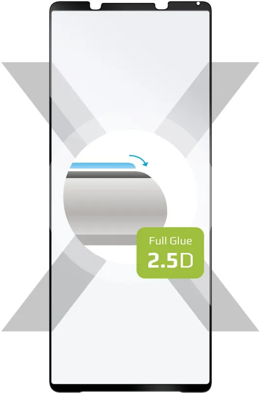 Ochranné sklo FIXED FullGlue-Cover pre Sony Xperia 1 III čierne