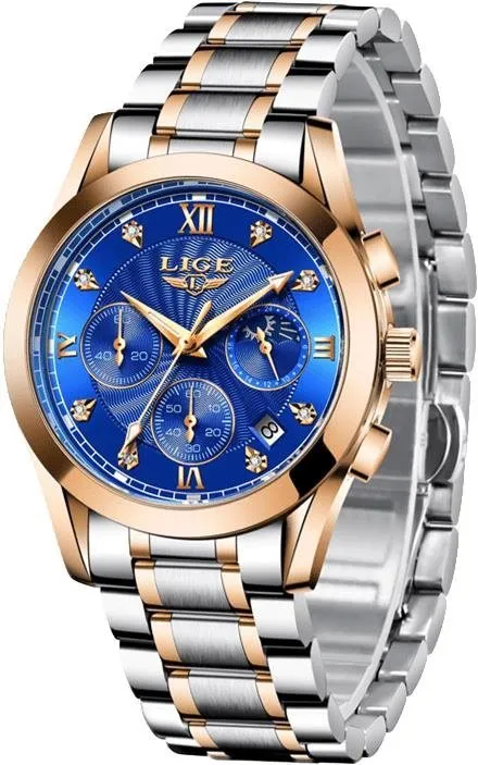 Pánske hodinky Lige Man Steel 10020-4/V - modré