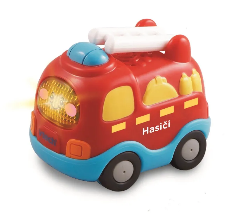Auto Tut Tut Hasiči SK, vhodné pre deti od 1 roku, dĺžka autíčka je 8 cm, vydáva zvuky