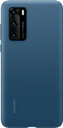 Kryt na mobil Huawei Original Silikónové Puzdro Ink Blue pre P40