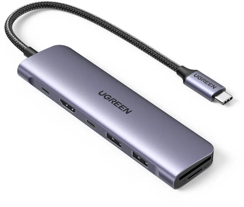Replikátor portov UGREEN 7-in-1 USB-C na HDMI/2*USB 3.0/USB-C/SD/TF/PD100W