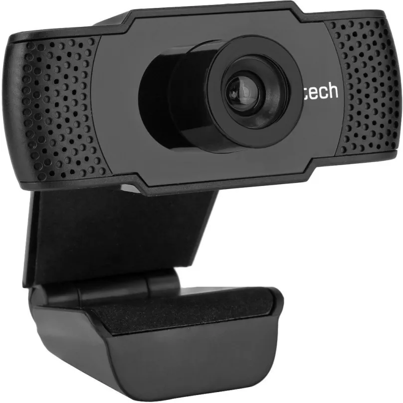 Webkamera C-TECH CAM-07HD, s rozlíšením HD (1280 x 720 px), uhol záberu 100 °, vstavaný mi