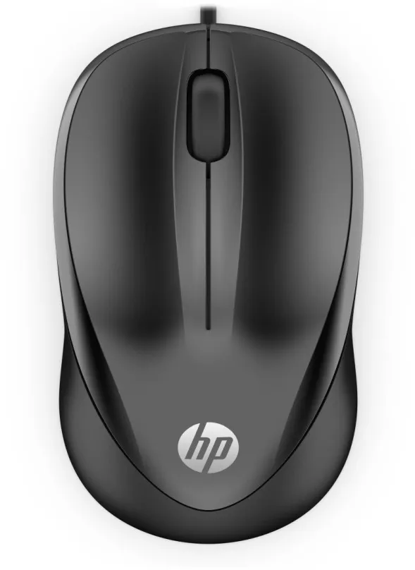 Myš HP Wired Mouse 1000, drôtová, optická, symetrická, pripojenie cez USB, citlivosť 1200