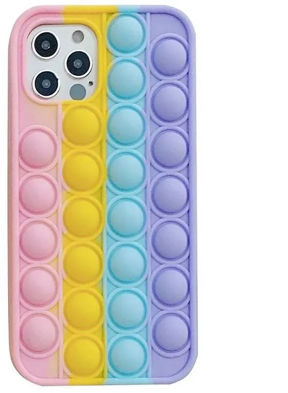 Kryt na mobil Pop It silikónový kryt na iPhone 12 Pro Max, multicolor, 05978