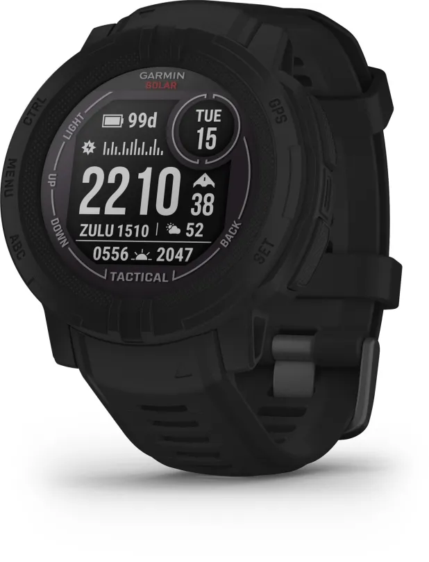 Chytré hodinky Garmin Instinct 2 Solar Tactical , s ovládaním v slovenčine, GPS, NFC pla