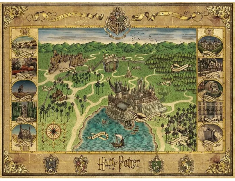 Puzzle Ravensburger 165995 Mapa Rokfortu 1500 dielikov