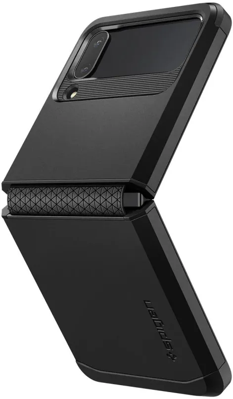 Kryt na mobil Spigen Tough Armor Black Samsung Galaxy Z Flip4, pre Samsung Galaxy Z Flip4