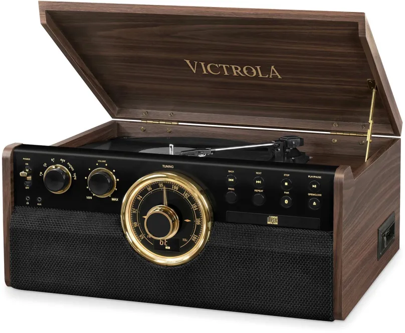 Gramofón Victrola VTA-270b hnedý