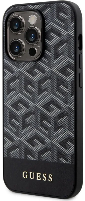 Kryt na mobil Guess PU G Cube MagSafe Kompatibilný Zadný Kryt pre iPhone 13 Pro Black
