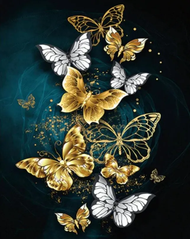 Diamantové maľovanie Gaira Motýle D9107