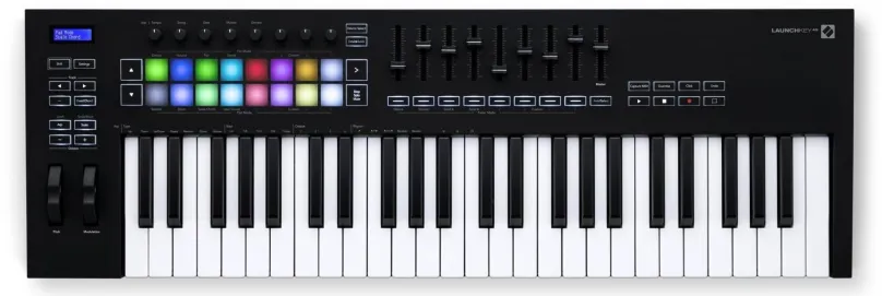 MIDI klávesy NOVATION Launchkey 49 MK3, 49 kláves, s polovyváženou klaviatúrou, s dynamiko