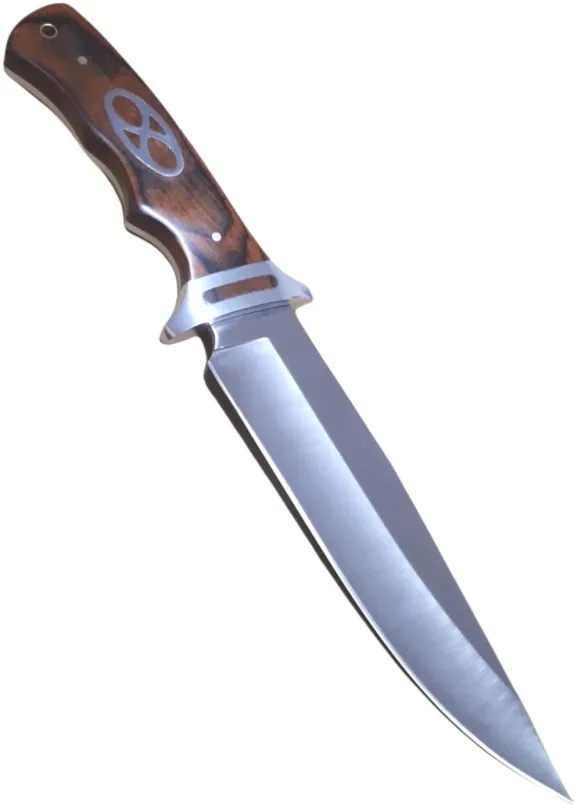 Nôž Turistický nôž 32 cm s drevenou rukoväťou a puzdrom