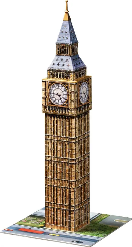 3D puzzle Ravensburger 3D Big Ben, 216 dielikov v balení, téma budovy, vhodné od 10 rokov