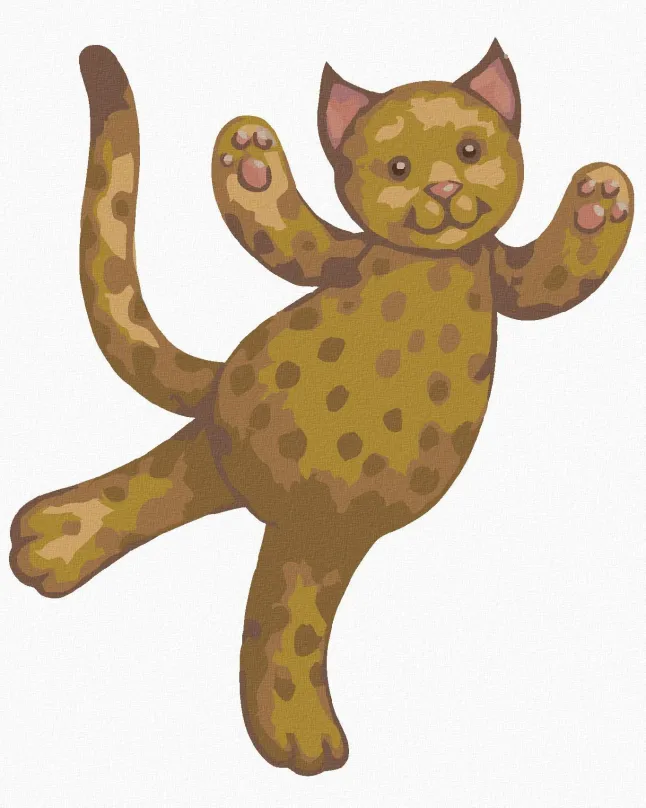 Maľovanie podľa čísel Plyšový jaguar (Sue Ellen Brown), 40x50 cm, bez rámu a bez vypnutia plátna