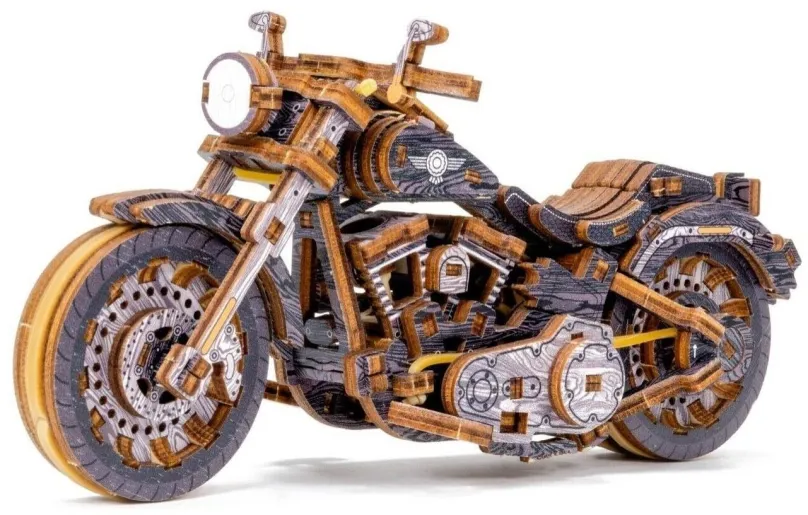 3D puzzle Wooden City 3D puzzle Motocykel Cruiser Limitovaná edícia 168 dielov
