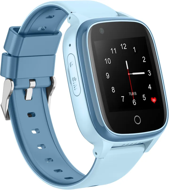 Chytré hodinky WowME Kids 4G Safe+ blue, detské, s ovládaním v slovenčine, IPS displej, GP