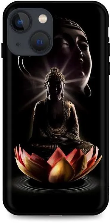Kryt na mobil TopQ iPhone 13 silikón Meditation 64871