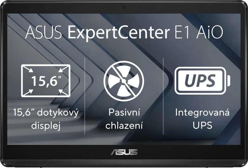 All In One PC ASUS ExpertCenter E1 Black dotykový + vstavaný zdroj (UPS)