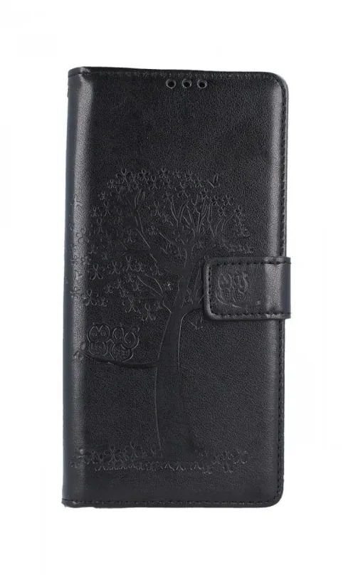 Kryt na mobil TopQ Kryt Xiaomi Redmi 9A knižkový Čierny strom malej sovy 51603
