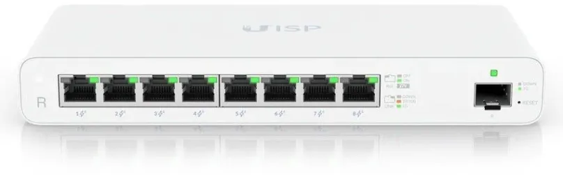 Router Ubiquiti Router UISP 8 PoE (110 W), Router UISP-R, 8x Gbit RJ45, 1x SFP port, 8x Po