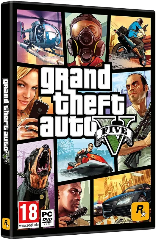 Hra na PC Grand Theft Auto V (GTA 5), krabicová verzia, kľúč pre Rockstar Launcher, žáner: