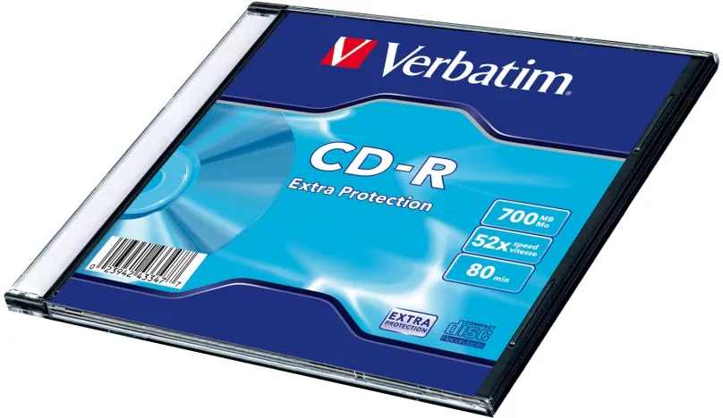 Médiá VERBATIM CD-R 700MB, 52x, slim case 200 ks