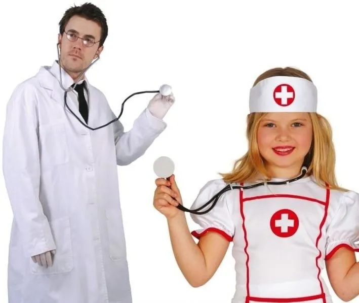 Doplnok ku kostýmu Stetoskop - Fonendoskop Karnevalový - Zdravotná sestra