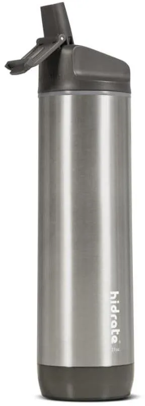 Fľaša na pitie HidrateSpark Steel – múdra fľaša so slamkou, 620 ml, stainless