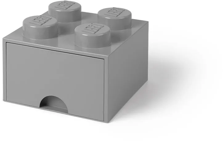Úložný box LEGO Úložný box 4 s zásuvkou - šedá