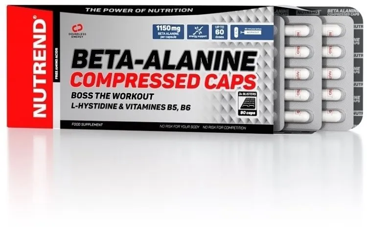 Aminokyseliny Nutrend Beta-Alanine Compressed caps, 90 kapsúl