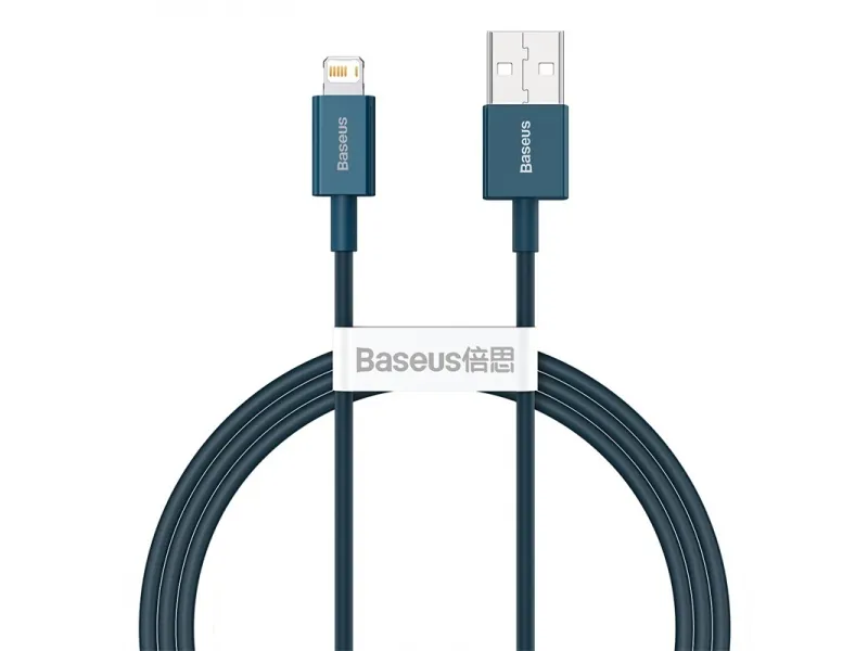Baseus pružný nabíjací / dátový kábel Lightning Superior Series 2.4A 1m modrá