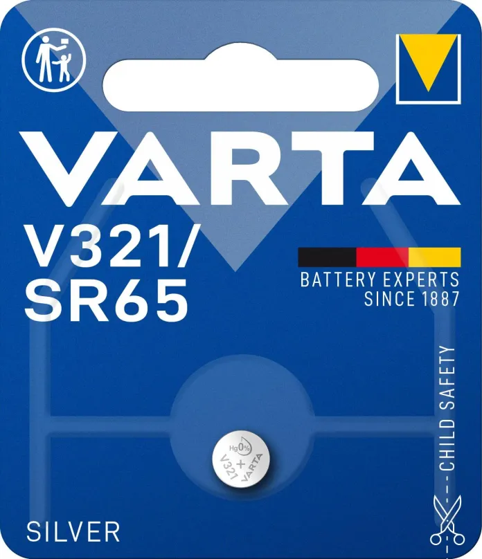 Gombíková batéria VARTA špeciálna batéria s oxidom striebra V321/SR65 1ks