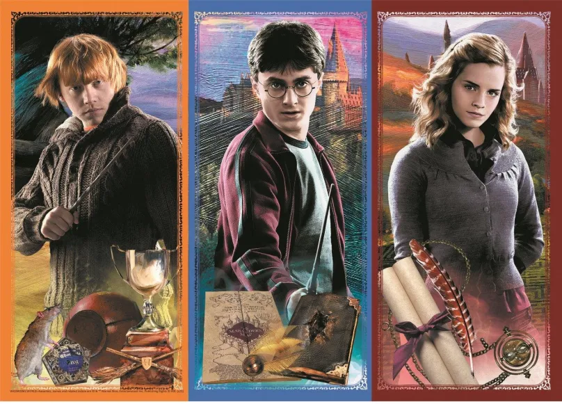 TREFL Puzzle Harry Potter: Vo svete mágie a kúziel 200 dielikov