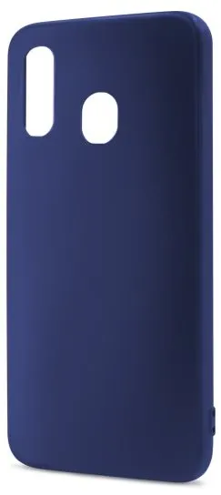 Kryt na mobil Epico Silk Matt pre Samsung Galaxy A20e, tmavomodrý