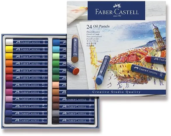 Olejové pastely FABER-CASTELL 24 farieb