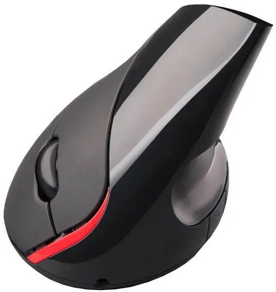 Myš C-TECH VEM-07, bezdrôtová, vertikálna, optická, pre pravákov, pripojenie cez USB, bezd