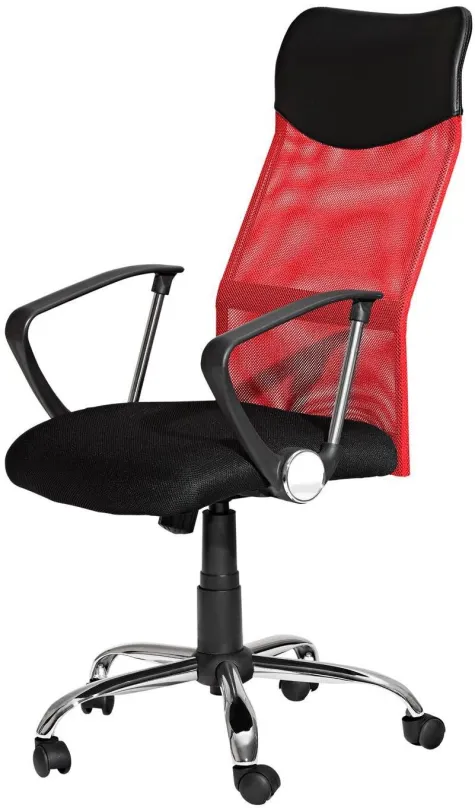 Kancelárska stolička IDEA nábytok Kancelárske kreslo PREZIDENT červené K56