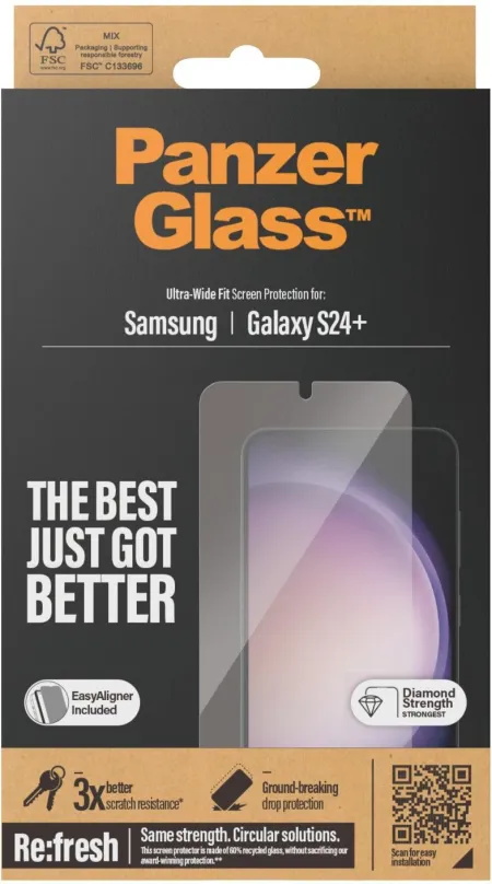 Ochranné sklo PanzerGlass Samsung Galaxy S24+ s inštalačným rámčekom
